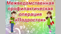 Информация  об итогах проведения операции «Подросток»